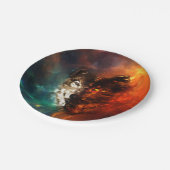 Wolfsbrand und Eis Pappteller (Schrägansicht)