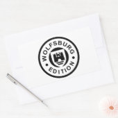 Wolfsburg Edition (schwarz) Rechteckiger Aufkleber (Umschlag)