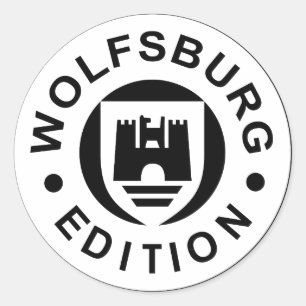 Wolfsburg Edition (schwarz) Runder Aufkleber