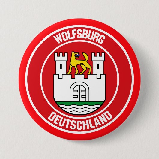 Wolfsburger RundEmblem Button (Vorderseite)
