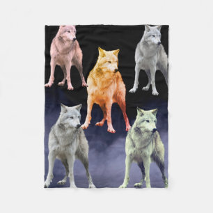 Wolfsdecke Fleecedecke