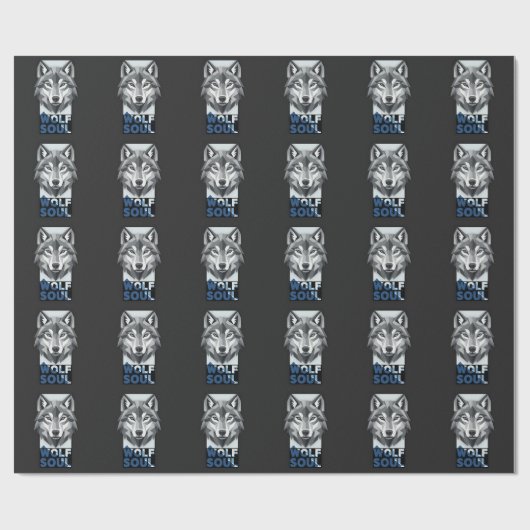 Wolfseele Geschenkpapier (Flach)