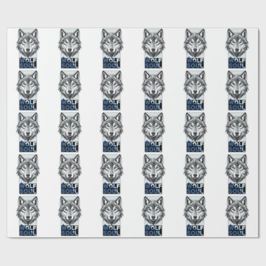 Wolfseele Geschenkpapier (Flach)
