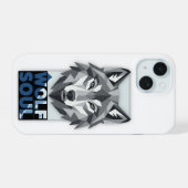 Wolfseele iPhone 15 Hülle (Rückseite (Horizontal))