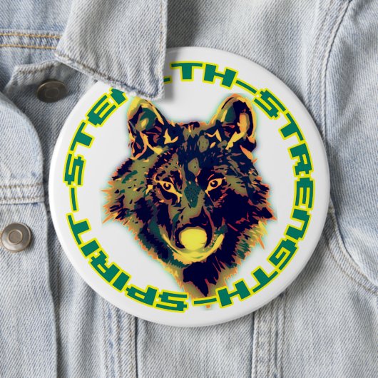 Wolfseemblem Button (Beispiel)