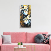 Wolfsfamilie Leinwanddruck (Insitu (Wohnzimmer))