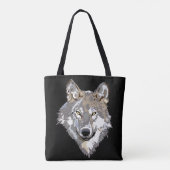Wolfsgesichtsbeutel Tasche (Rückseite)