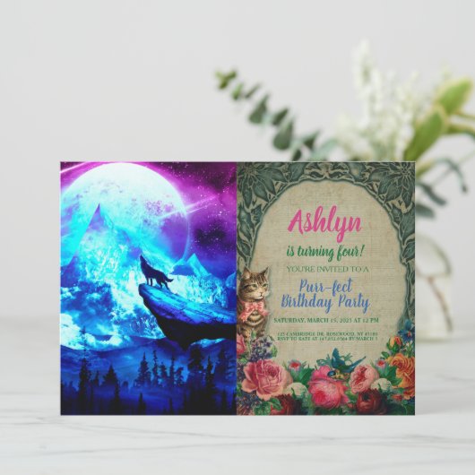 Wolfshecht Einladung (Stehend Vorderseite)