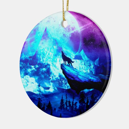 Wolfshecht Keramik Ornament (Links)