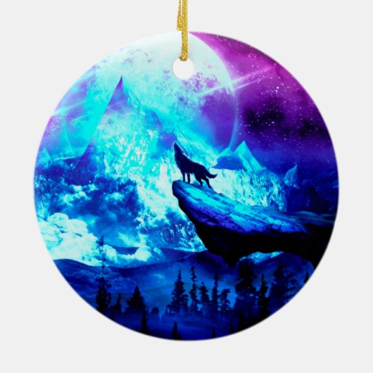 Wolfshecht Keramik Ornament (Hinten)