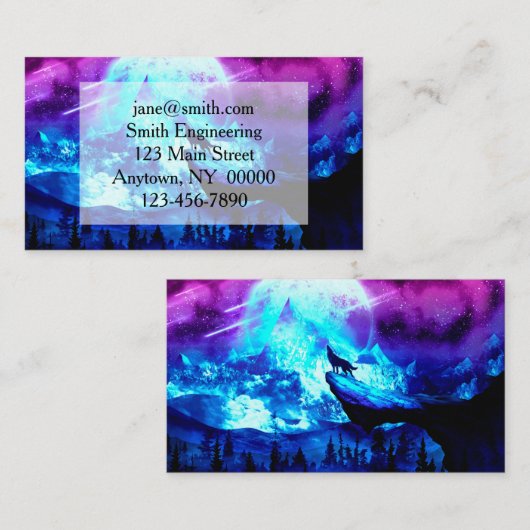 Wolfshecht Visitenkarte (Vorne/Hinten)