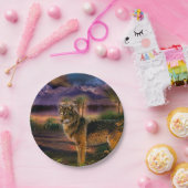 Wolfsjagd in den Bergen Pappteller (Party)