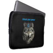 Wolfskönig, entfessle deine Macht Laptopschutzhülle (Vorne Rechts)