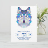 Wolfskopf Einladung (Stehend Vorderseite)