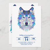 Wolfskopf Einladung (Vorne/Hinten)