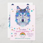 Wolfskopf Einladung (Vorne/Hinten)