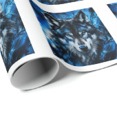 Wolfskopf Geschenkpapier (Rolleneckpunkt)