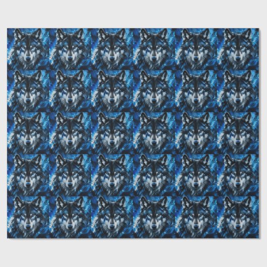 Wolfskopf Geschenkpapier (Flach)