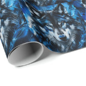 Wolfskopf Geschenkpapier (Rolleneckpunkt)