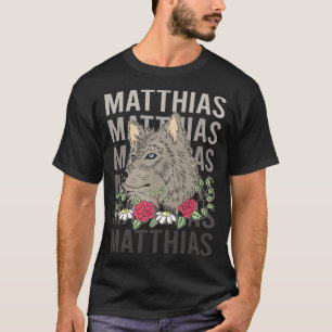 Wolfskopf - Matthias Name T-Shirt