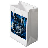 Wolfskopf Mittlere Geschenktüte (Vorderseite Schrägansicht)