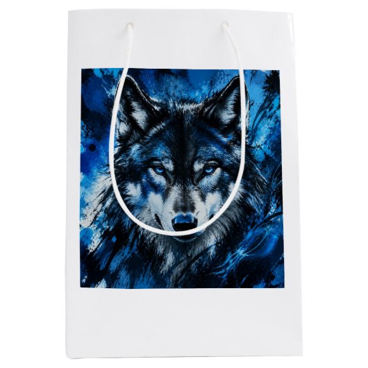Wolfskopf Mittlere Geschenktüte (Vorderseite)