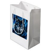 Wolfskopf Mittlere Geschenktüte (Rückseite Schrägansicht)