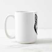 Wolfskopf von vorne kaffeetasse (Links)