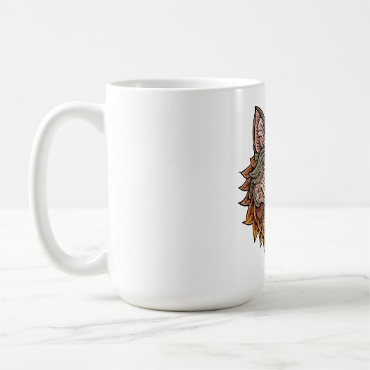 Wolfskopf von vorne kaffeetasse (Links)