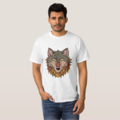 Wolfskopf von vorne T-Shirt (Vorne ganz)