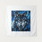 Wolfskopf Wandteppich (Vorderseite)