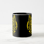 Wolfskopf Zweifarbige Tasse (Mittel)