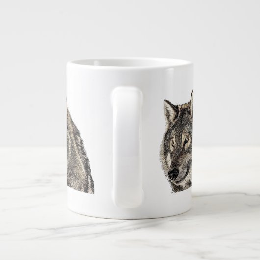 Wolfsleiter Jumbo-Tasse (Rückseite)