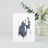 Wolfslied (blau) postkarte (Stehend Vorderseite)