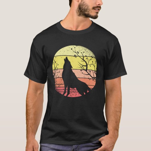 Wolfsmotiv T-Shirt (Vorderseite)