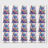 Wolfsmuster aufhellen geschenkpapier (Flach)