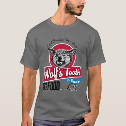 Wolfsooth Hundefutter Familie lustig T-Shirt (Vorderseite)