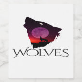 Wolfspakt Weinetikett (Einzelnes Label)