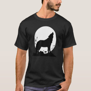 Wolfsphasen während des Aufstiegs des Mondwolfmoos T-Shirt