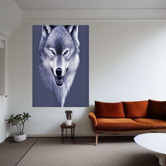 Wolfsprotrait | AI Art Poster