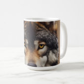 Wolfsprotrait Kaffeetasse (VorderseiteRechts)