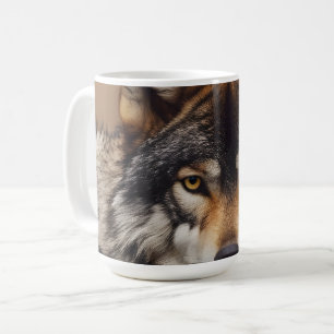 Wolfsprotrait Kaffeetasse