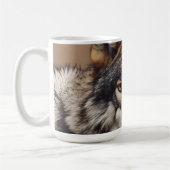 Wolfsprotrait Kaffeetasse (Links)
