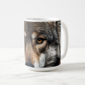 Wolfsprotrait Kaffeetasse (VorderseiteRechts)