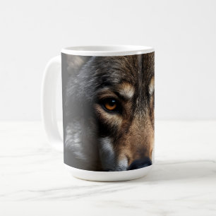 Wolfsprotrait Kaffeetasse