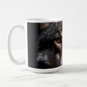 Wolfsprotrait Kaffeetasse (Links)