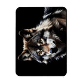 Wolfsprotrait Magnet (Vertikal)