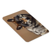 Wolfsprotrait Magnet (Rechte Seite)