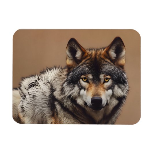 Wolfsprotrait Magnet (Horizontal)