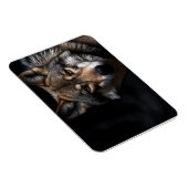 Wolfsprotrait Magnet (Rechte Seite)